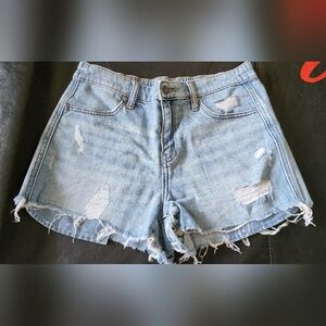 Aerie Distressed Denim Shorts